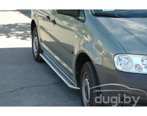 Боковые подножки (площадка) для Volkswagen Caddy (короткая база) (2004-2010)